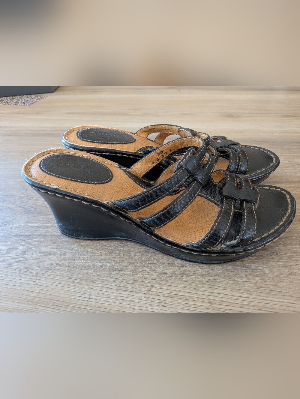 BOC Leather Sandals Sz 8
